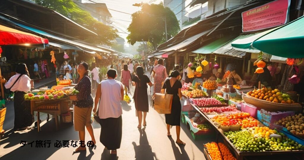 タイ旅行 必要なもの