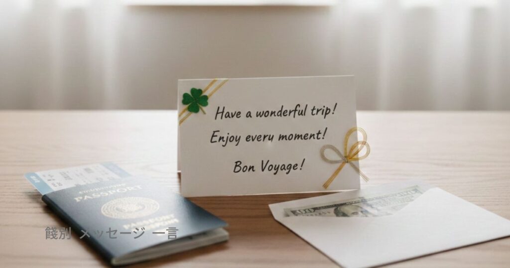 餞別 メッセージ 一言