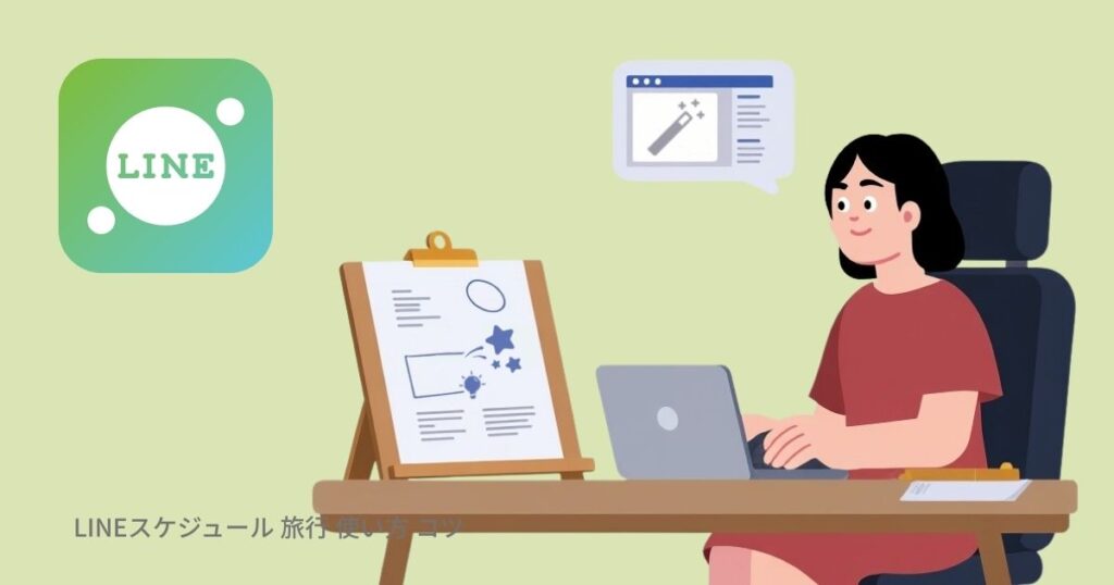 LINEスケジュール 旅行 使い方 コツ